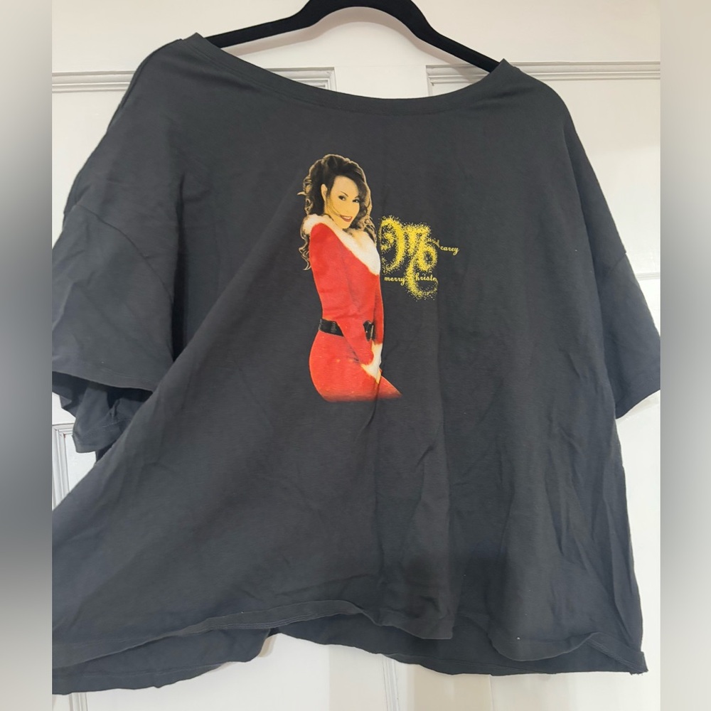 Mariah Carey all I want for Christmas Old Navy crop top plus size 3XL